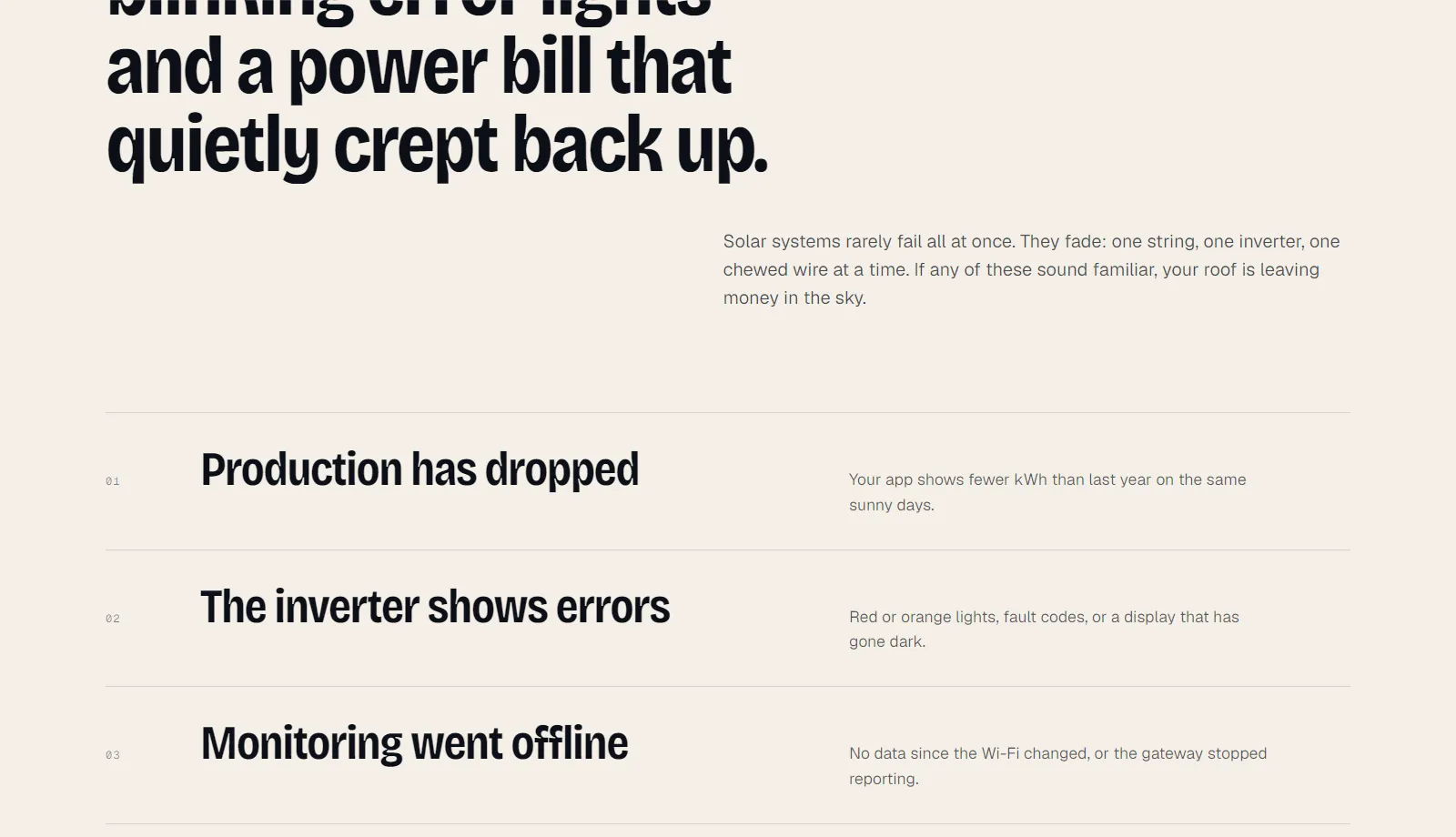 SunFixer: a section further down the page